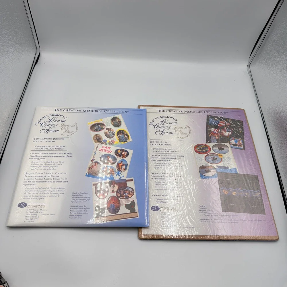 Creative Memories Custom Cutting System Oval Patterns & 13x13 Mat New Scrapbook